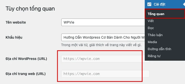 Sử dụng HTTP cho địa chỉ cửa hàng WordPress của bạn